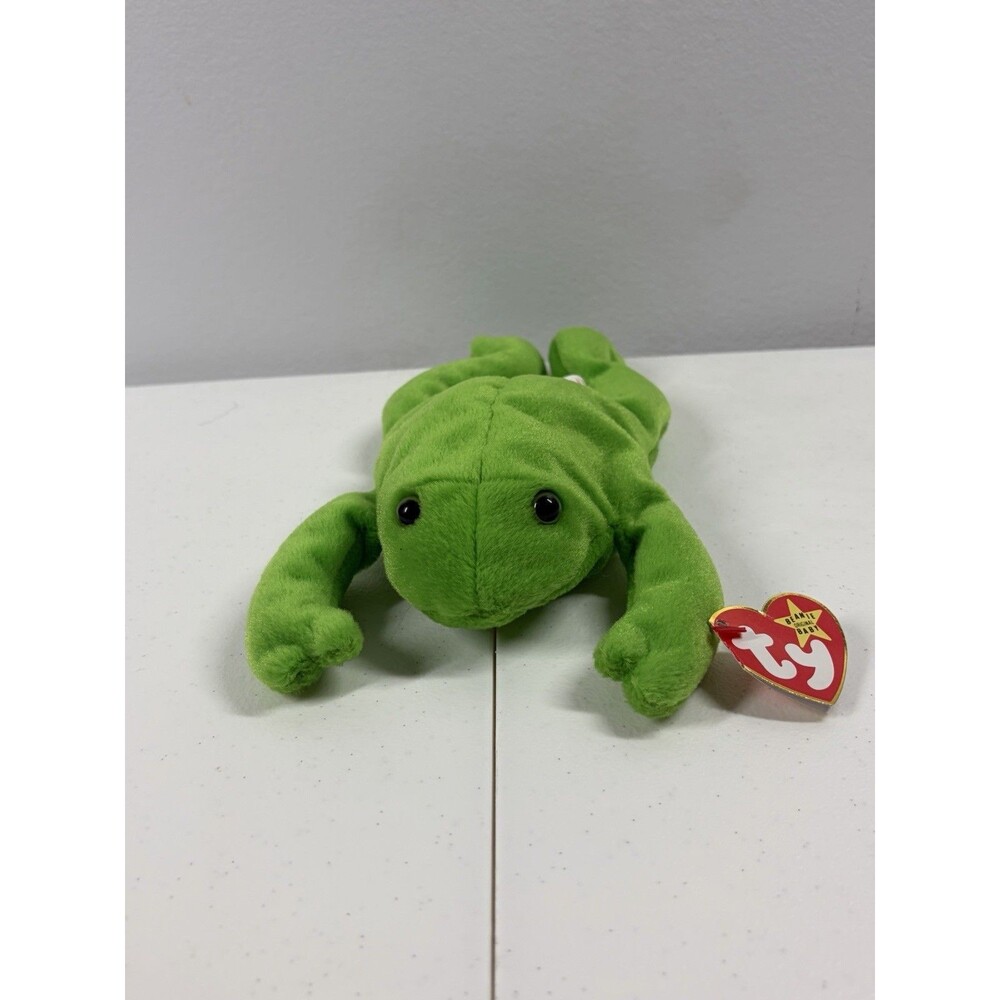 TY Beanie Baby Legs the Frog 1993 Style 4020 Tags